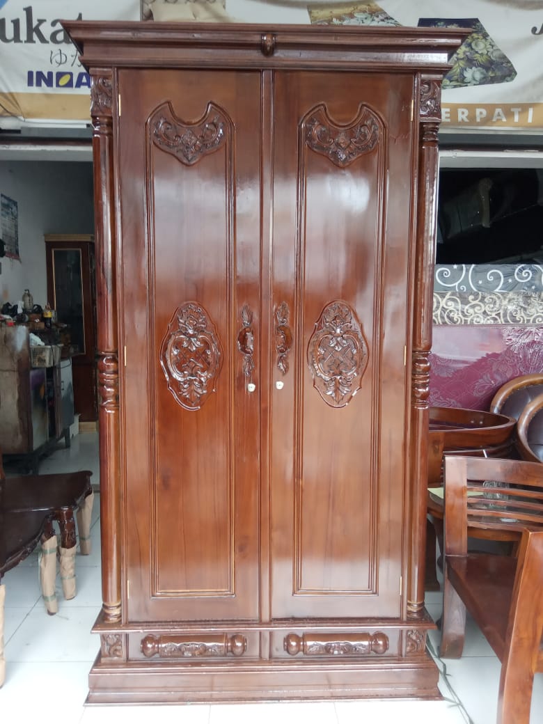  LEMARI  JATI  2P LakuLaku Store FURNITURE LEMARI  Cash 